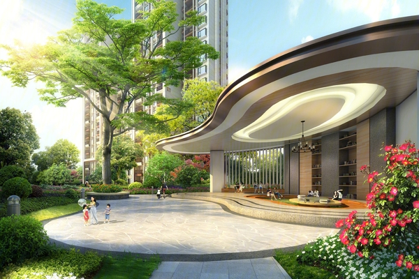 楼盘图-楼盘建筑物外景