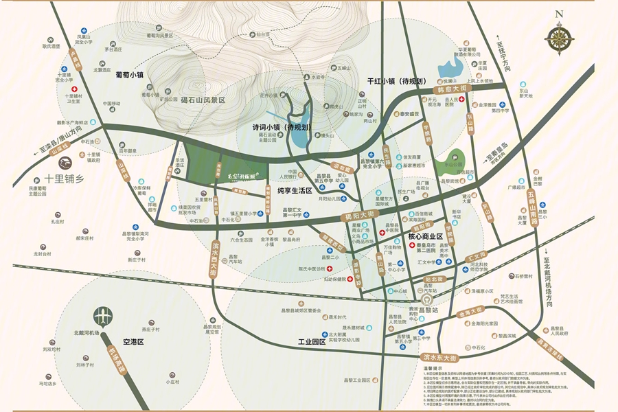 昌黎孔雀城位置图