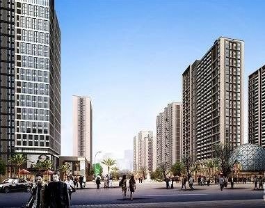 楼盘图-升龙凤凰城C-1西侧街角日景效果图