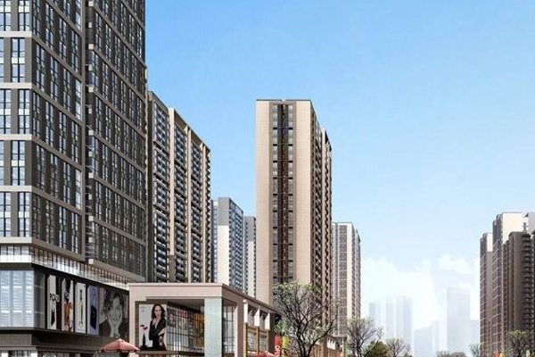 楼盘图-升龙凤凰城C-1西侧街角处透视