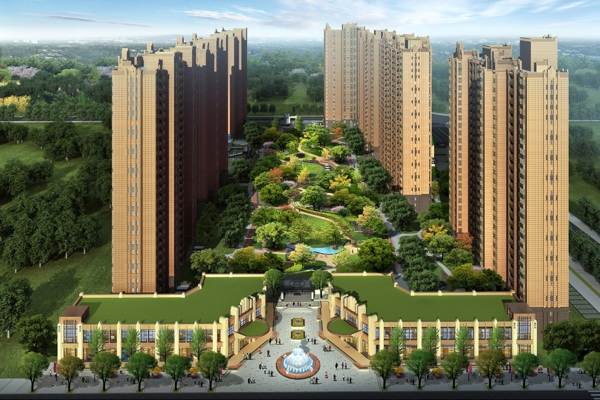 楼盘图-楼盘建筑物外景
