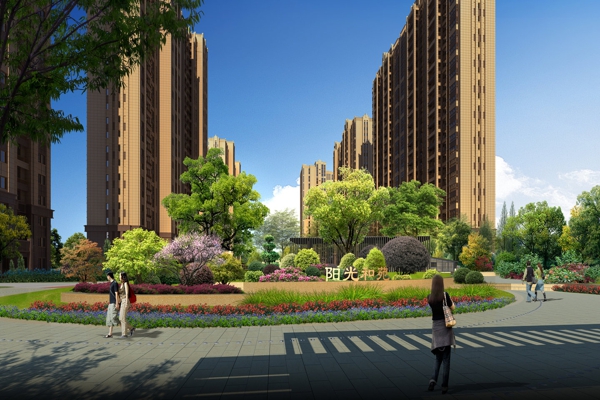 楼盘图-楼盘建筑物外景