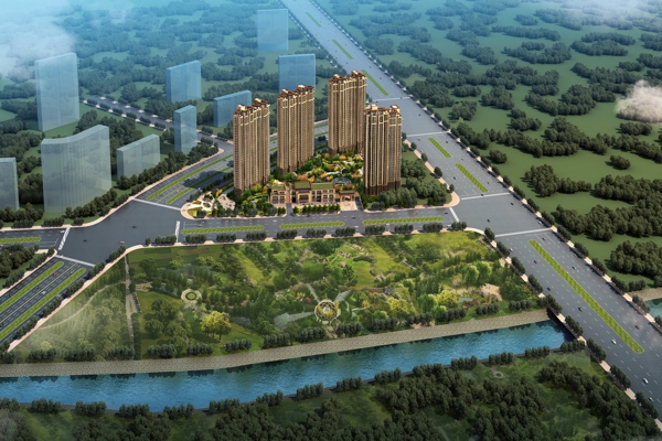 楼盘图-楼盘建筑物外景