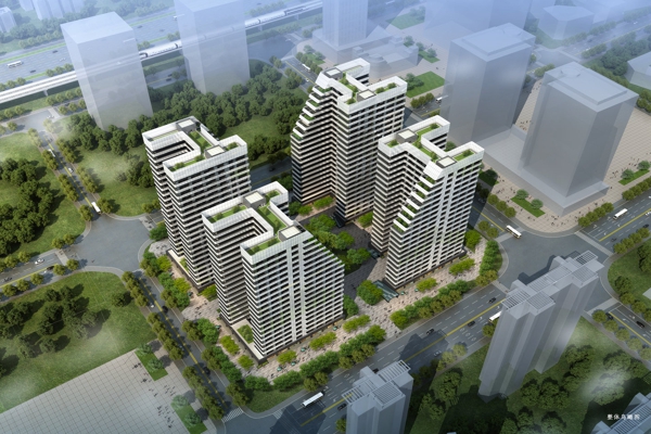 楼盘图-楼盘建筑物外景