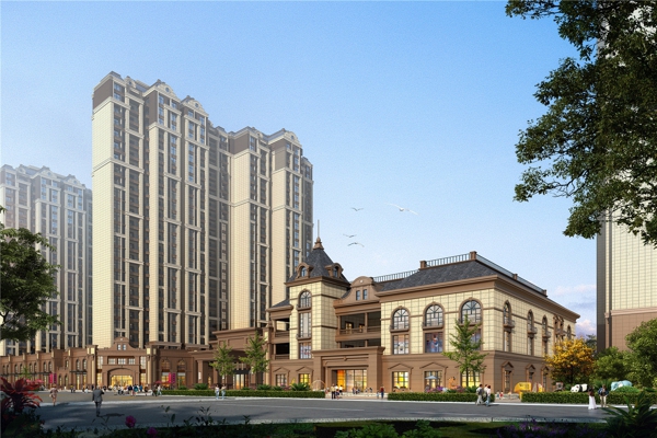 楼盘图-楼盘建筑物外景
