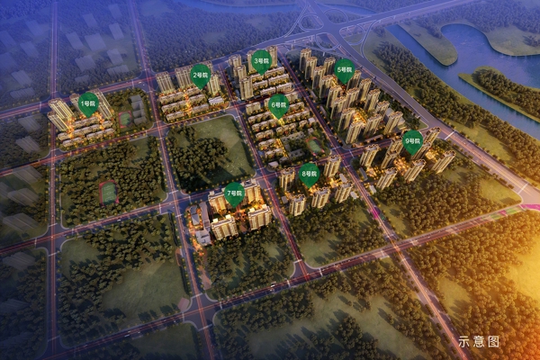 楼盘图-楼盘建筑物外景