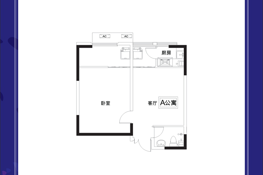 新乡龙熙国际龙熙国际A公寓1室1厅1卫81.46平米